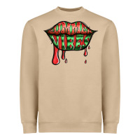 Mushroom summer vibes watermelon lips Heavyweight Sweatshirt - Jasminsmagicworld