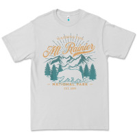 Dove Grey mount rainier national park washington usa vacation hiking Premium Tee - linhVisuals
