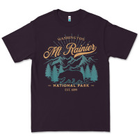 Plum mount rainier national park washington usa vacation hiking Premium Tee - linhVisuals