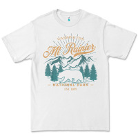 White mount rainier national park washington usa vacation hiking Premium Tee - linhVisuals