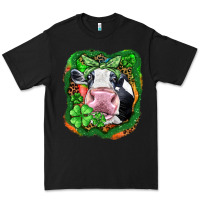 Black St. Patrick's day cow Premium Tee - FaDigitalArtStudio