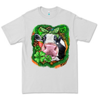 Dove Grey St. Patrick's day cow Premium Tee - FaDigitalArtStudio