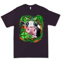 Plum St. Patrick's day cow Premium Tee - FaDigitalArtStudio