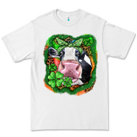 White St. Patrick's day cow Premium Tee - FaDigitalArtStudio