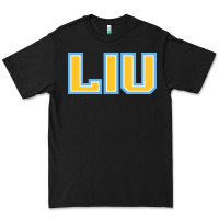 Black Liu Gold Wordmark Premium Tee - linhVisuals