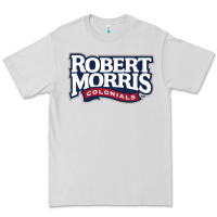 Dove Grey Robert Morris Colonials Wordmark Premium Tee - linhVisuals