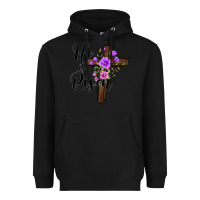 Black he is risen matthew 28 6 Heavyweight Hoodie - Jasminsmagicworld