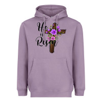 Lavender he is risen matthew 28 6 Heavyweight Hoodie - Jasminsmagicworld