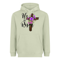 He Is Risen Matthew 28 6 Heavyweight Hoodie | Teevron