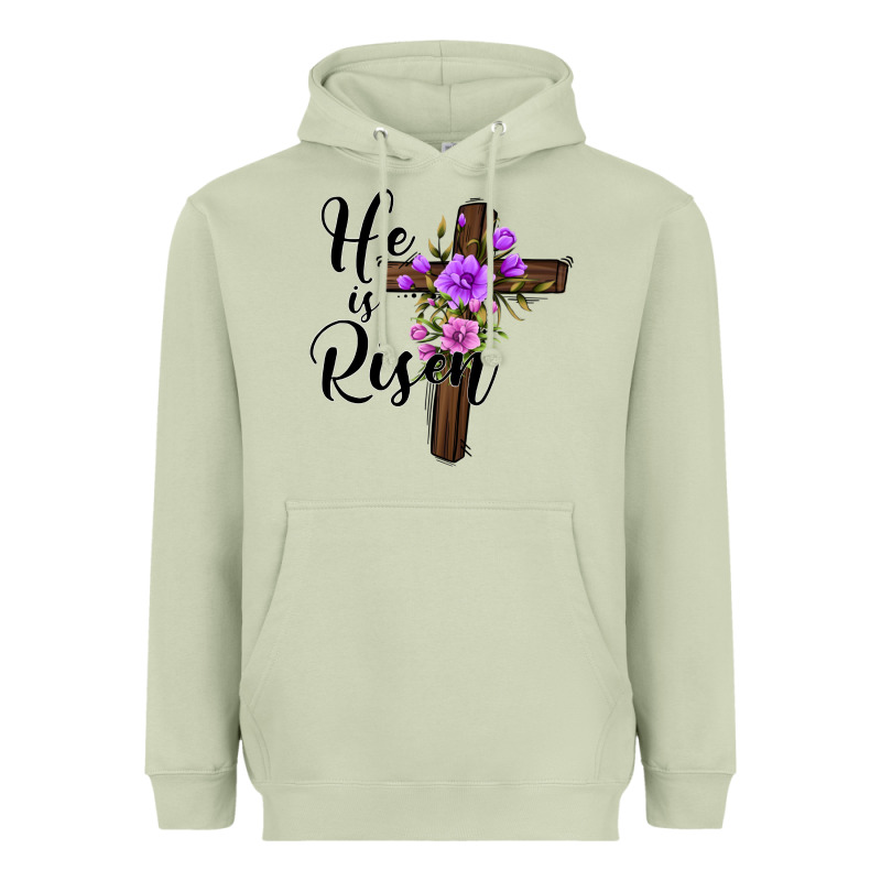He Is Risen Matthew 28 6 Heavyweight Hoodie by Jasminsmagicworld | Teevron