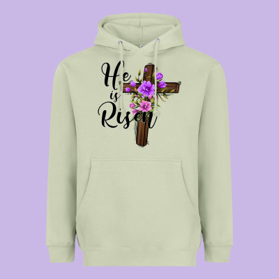 He Is Risen Matthew 28 6 Heavyweight Hoodie Designed By Jasminsmagicworld