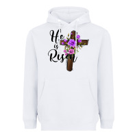 White he is risen matthew 28 6 Heavyweight Hoodie - Jasminsmagicworld