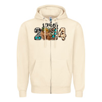 Sandshell Western Senior 2024 cow Zipper Hoodie - RanaPortraitStore