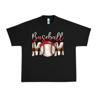 Black Baseball Mom Urban Heavy Tee - CowhideDigitalArt