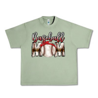 Oil Green Baseball Mom Urban Heavy Tee - CowhideDigitalArt