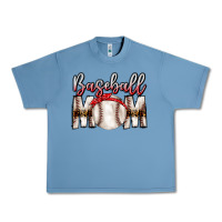 Pebble Blue Baseball Mom Urban Heavy Tee - CowhideDigitalArt
