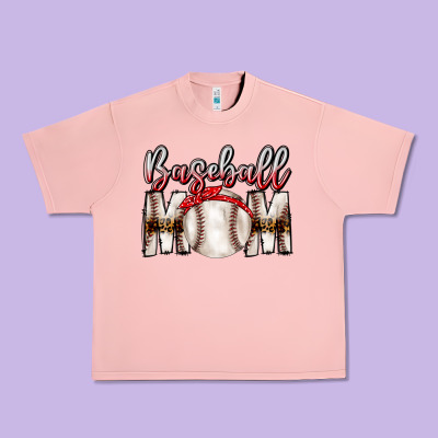 Baseball Mom Urban Heavy Tee Designed By Cowhidedigitalart