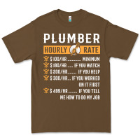 Cacao funny plumber gifts   plumber hourly rate hoodie Premium Tee - linhVisuals