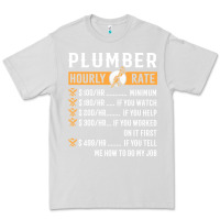 Dove Grey funny plumber gifts   plumber hourly rate hoodie Premium Tee - linhVisuals