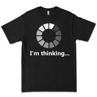 Black funny programmer i'm thinking t shirt Premium Tee - linhVisuals