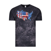 Cloud Black America map Vintage Tee - CowhideDigitalArt