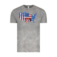 Cloud Rock America map Vintage Tee - CowhideDigitalArt