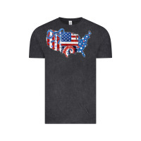 Vintage Black America map Vintage Tee - CowhideDigitalArt