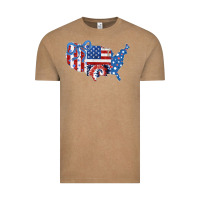 Vintage Coffee America map Vintage Tee - CowhideDigitalArt