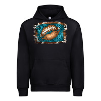 Black Football Lips Urban Hoodie - Jasminsmagicworld