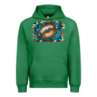 Emerald Football Lips Urban Hoodie - Jasminsmagicworld