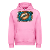 Fuchsia Pink Football Lips Urban Hoodie - Jasminsmagicworld