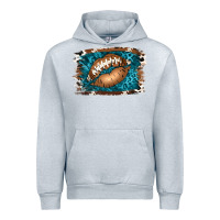 Heather Grey Football Lips Urban Hoodie - Jasminsmagicworld
