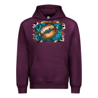 Mauve Wine Football Lips Urban Hoodie - Jasminsmagicworld