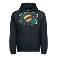 Navy Football Lips Urban Hoodie - Jasminsmagicworld