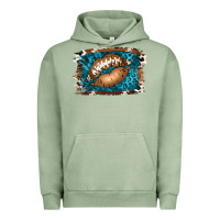 Pigment Oil Green Football Lips Urban Hoodie - Jasminsmagicworld