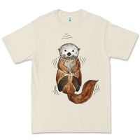 Bone otter Premium Tee - linhVisuals