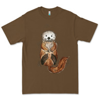 Cacao otter Premium Tee - linhVisuals