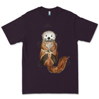 Plum otter Premium Tee - linhVisuals