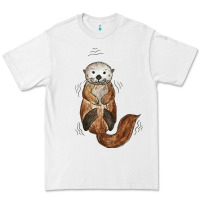 White otter Premium Tee - linhVisuals