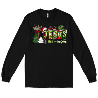 Black jesus İs the reason Long Sleeve Tee - CowhideDigitalArt