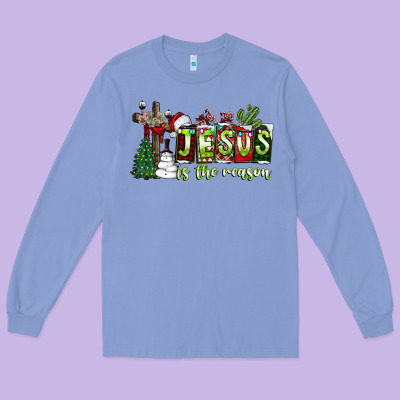 Jesus İs The Reason Long Sleeve Tee Designed By Cowhidedigitalart