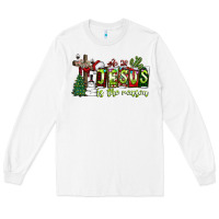 White jesus İs the reason Long Sleeve Tee - CowhideDigitalArt