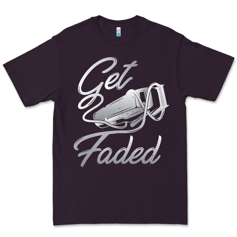 Get Faded Barber Barbershop Hairdresser Pullover Hoodie Premium Tee by linhVisuals | Teevron