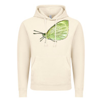 Vintage Artic Cabbage White Butterfly Vintage Hoodie - LillyAllenDesigns