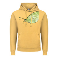 Vintage Mustard Cabbage White Butterfly Vintage Hoodie - LillyAllenDesigns