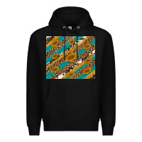 Black leopard cowhide  leather sunflowers Premium Hoodie - Artiststas