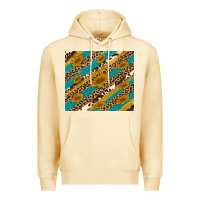 Pina Colada leopard cowhide  leather sunflowers Premium Hoodie - Artiststas