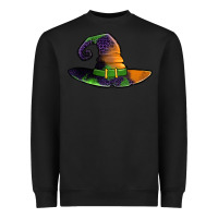 Black Purple leopard witch hat Heavyweight Sweatshirt - Jasminsmagicworld