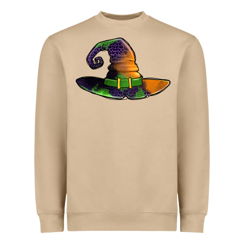 Purple Leopard Witch Hat Heavyweight Sweatshirt by Jasminsmagicworld | Teevron