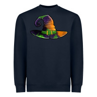 Navy Purple leopard witch hat Heavyweight Sweatshirt - Jasminsmagicworld